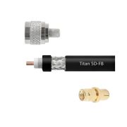 Кабельная сборка 5D/FB (Titan, черный) (N-male - SMA-male) 10 м.