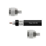 Кабельная сборка 5D/FB (Titan, черный) (N-male - N-male) 10м.